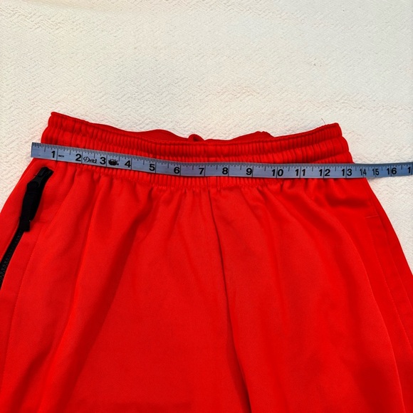 Nike Men's Therma-FIT Basketball Pants Size Medium Red with Nike Logo Pockets - Picture 12 of 15